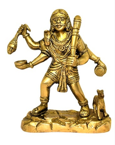 DPS--BHERO / Divya Mantra Hindu God Sri Kaal Bhairav/Bhero Baba Sculpture Statue Murti-Puja, Meditation, Prayer, Office, Business, Vastu, Showpiece Home Decor Gift Item/Product-Money, Good Luck, Prosperity