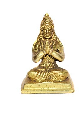 DPS--Astadhatu Brass Made Devi Parvati Brass Idol in Sitting Position