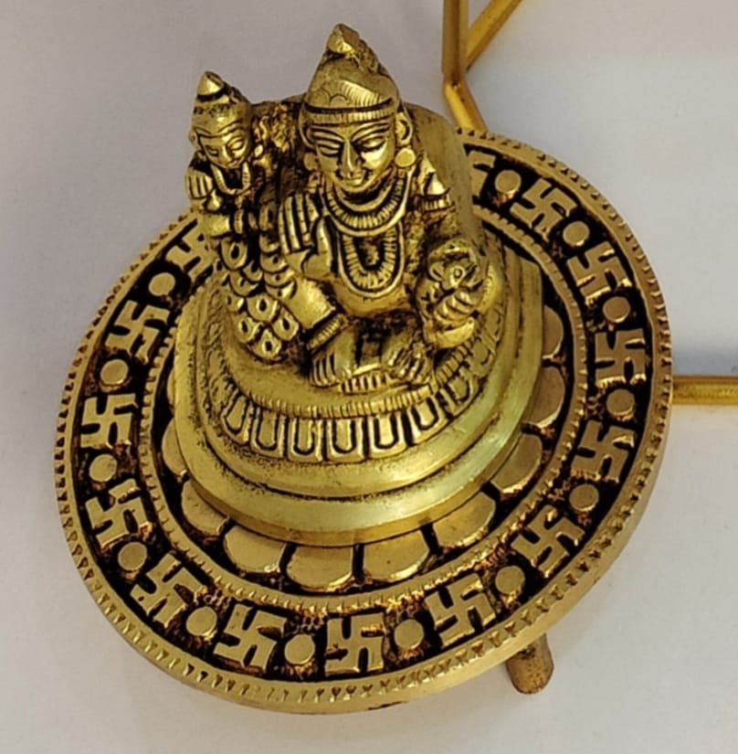 DPS-Kartique Brass Lord of Treasure Wealth Maharaj Kuber Laxmi Murti Statue for Tijori Locker Money Safe Kubera Idol for Maha Dosh Nivaran Prosperity Home Decor