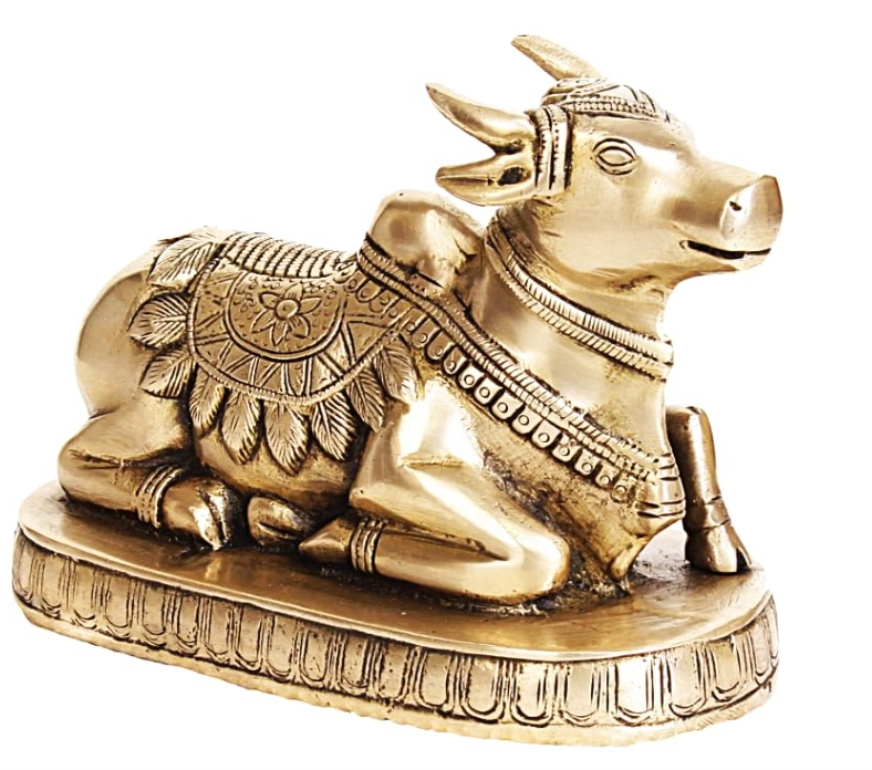 BRASS MADE NANDI FOR SHIVLING 