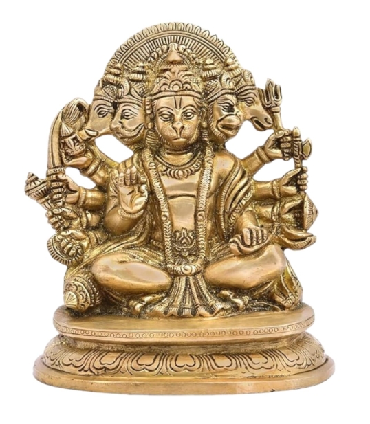 Ashtadhatu-Brass Shri Panchmukhi Hanuman Ji Idol 