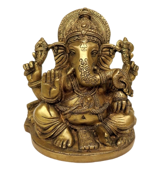 ASTHADHATU - BRASS LORD'S GANESH IDOL