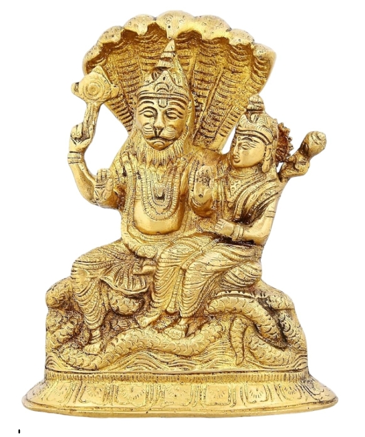 ASTHADHATU - BRASS LORD'S SHRI LAXMI NARASIMBHA  IDOL