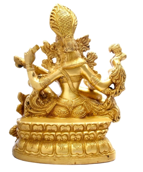 ASTHADHATU - BRASS SHREE MAA SARASWATI IDOL