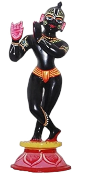 ASTHADHATU - BRASS SHREE KRISHNA BLACK IDOL